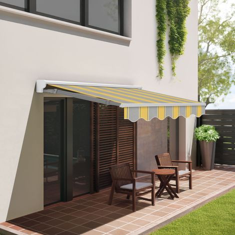 Store Extérieur Enroulable 4x2,5 AGB Polyester – Semi-Coffre (1/4)