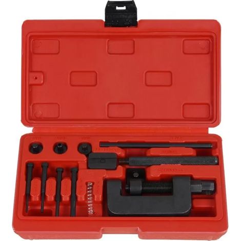 Kettentrenner - Werkzeug Zum Trennen Und Vernieten Von Motorradketten - Für Teilungen 35 A 630 - Mit 3 Trennspitzen 2 2 2 9 3 8 Mm - 1 Unidad (1/5)