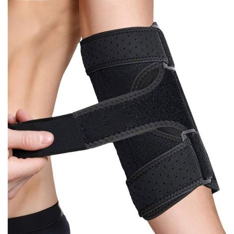 Ruhigstellende Ellenbogenbandage. Ellenbogenstütze für die Nacht. Komfortable Ellenbogenbandage.