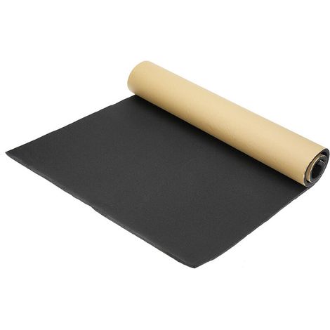 Rouleau de mousse adhésive de 100 cm x 50 cm et de 3 mm d'épaisseur pour l'isolation phonique et thermique de votre maison ou de votre voiture. (1/4)