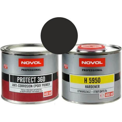 PROTECT 360 - PRIMAIRE ÉPOXY ANTICORROSION NOIR 0,4 + 04 l