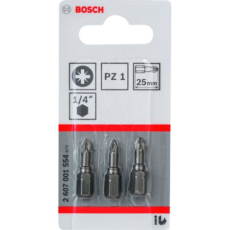 Punta de atornillar extra dura PoziDriv PZ1 (25 mm) BOSCH 2607001556