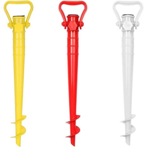 3 Pièces Porte Parapluie De Plage, Ancrage Au Sol pour Parasol, Ancre De Sable De Parapluie De Plage, pour Parasol De Jardin, Mangeoires d'oiseaux, Belvédère, Drapeaux (1/5)