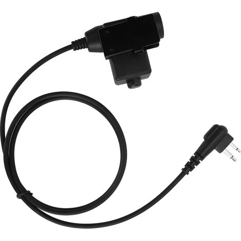 Adaptateur casque PTT 2 broches U94 pour talkie-walkie portable Motorola GP88 GP300 GP3688 DEP450 (1/5)