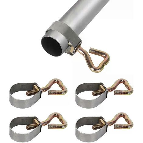 4 Stück Markisenstangenklemmen 21–23 mm oder 24–26 mm, verstellbar, für Wohnwagen, Wohnmobile, Markisen und Zelte, Zubehör (1/4)