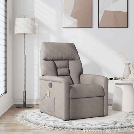 Maison Exclusive - Massagesessel Taupe Stoff