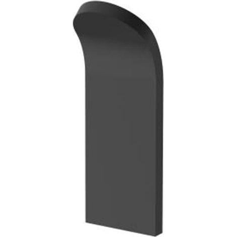 Gancio nero serie evolution - fissaggio con biadesivo o ad incollo (1/4)