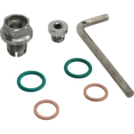 Kit de réparation de filetage autotaraudeuse pour carter d'huile en acier inoxydable avec clé hexagonale Vis de vidange d'huile en acier inoxydable Kit de réparation de filetage (1/5)