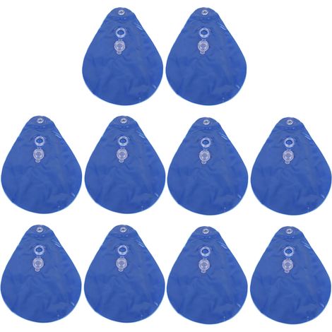 Telo di copertura in PVC per piscina, 10 pezzi, zavorrato, copertura invernale, sacco d'acqua sospeso per piscine fuori terra, blu