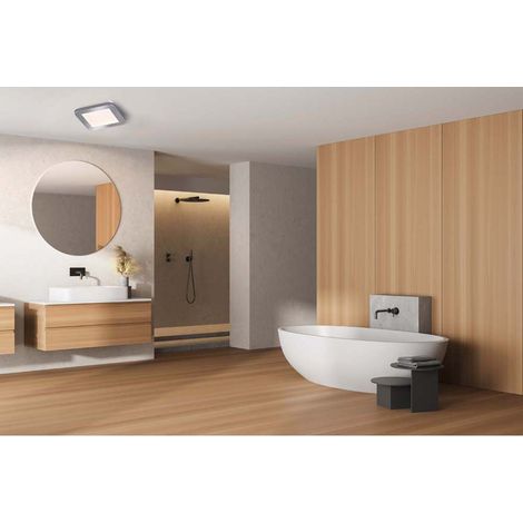 Plafonnier salle de bain lumière dimmable 3 niveaux LED salle de bain lumière couloir lampe IP44 (1/4)
