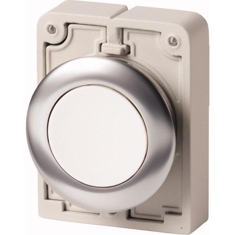Bouton-poussoir 30mm affleur. blanc EATON M30I-FD-W