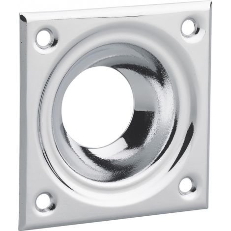 Borchia per cilindro tondo, Ø23mm, ottone cromato - THIRARD