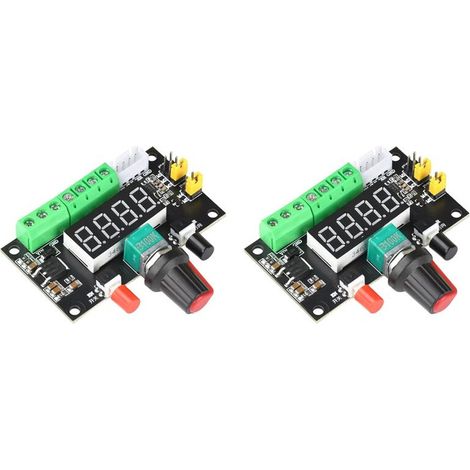 Contrôleur de moteur pas à pas 2X 12V/24V, régulateur de vitesse, module générateur de signal d'impulsions PWM avec affichage LED.