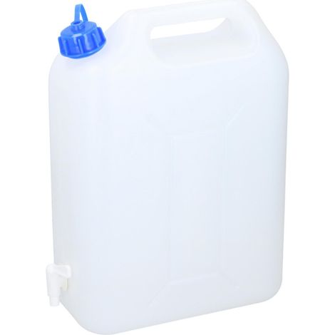 10-Liter-Wasserkanister mit Auslaufhahn, praktisch für Camping und Reisen.
