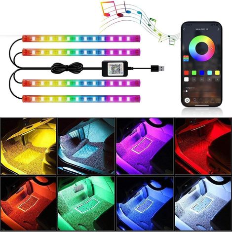 Auto LED Innenbeleuchtung RGBIC mit APP-Steuerung, 200+ Farben, Musik-Sync (1/5)