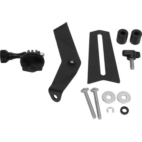 Support de caméra avant noir pour moto, support en acier pour caméra embarquée compatible avec R1250RT, R1200RT et LC (1/5)