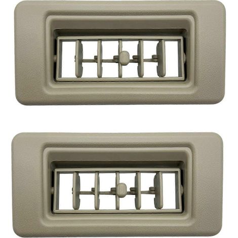 Lot de 2 grilles d'aération de toit pour climatisation (MR360996/MR360997) pour Mitsubishi Pajero V33/V43/V45/V73/V75 (beige) (1/5)