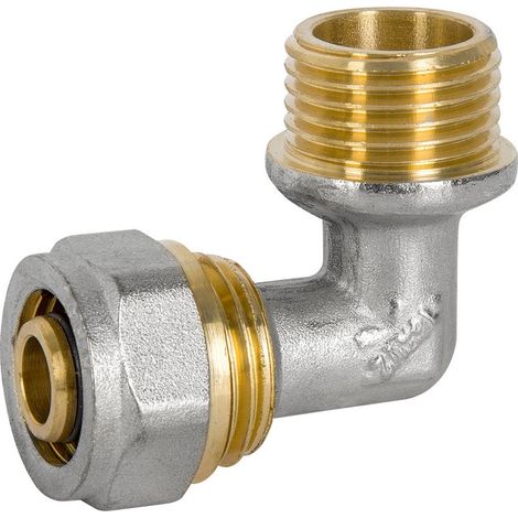 PEX-AL-PEX COUDE CHROMÉ 1/220 GARÇON