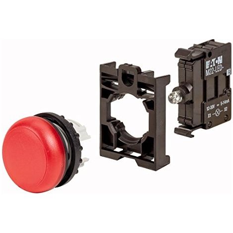 Indicador luminoso Eaton M22-L-R-LED-BVP rojo 22 mm robusto