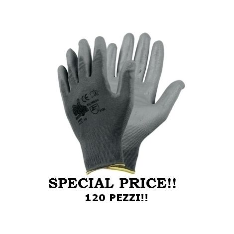 120 Paia guanti da lavoro spalmati in Nitrile/NBR - Offerta Limitata