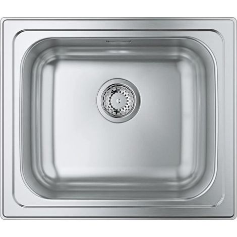 Évier de cuisine inox GROHE K200 31719SD0 1 cuve 533 x 457 mm finition brossée (1/10)