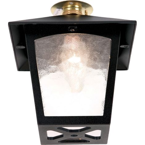 Elstead - Lanterna da Soffitto a Filo da Esterno 1 Luce Nera