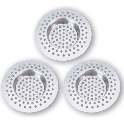 Filtre d'évier de cuisine en acier inoxydable (lot de 3), grille d'évier de cuisine, accessoires de cuisine, salle de bains, cuisine (1/5)