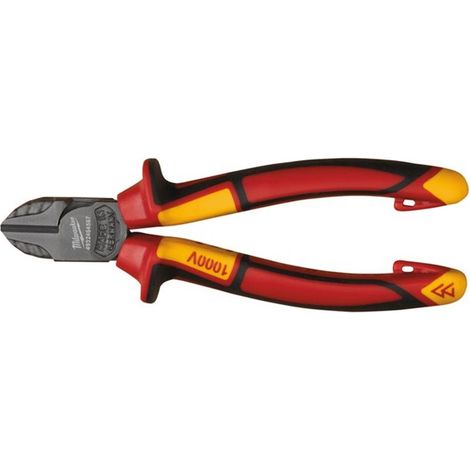 Milwaukee Pinza cortaúñas diagonal aislada roja 145 mm (1/2)