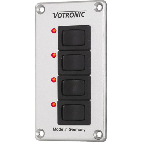 Pannelli elettrici Pannello 4 S - 4 Interruttori - Votronic