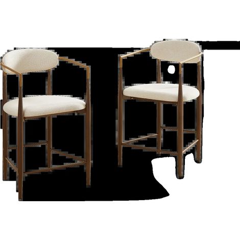 Silla de comedor, diseño que ahorra espacio, asiento cómodo, 2 piezas-E (1/2)