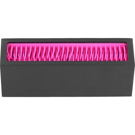 Silikon-Schreibtischaufbewahrungsbox, Kosmetikorganizer, Make-up-Pinselhalter, roter und pinkfarbener Ständer. (1/5)