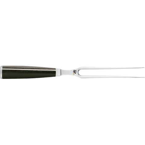 KAI Shun Classic forchetta da carne giapponese 16,5 cm denti - acciaio inossidabile di alta qualità resistente alla corrosione - manico in legno Pakka - Made in Japan - forchetta da arrosto (1/4)