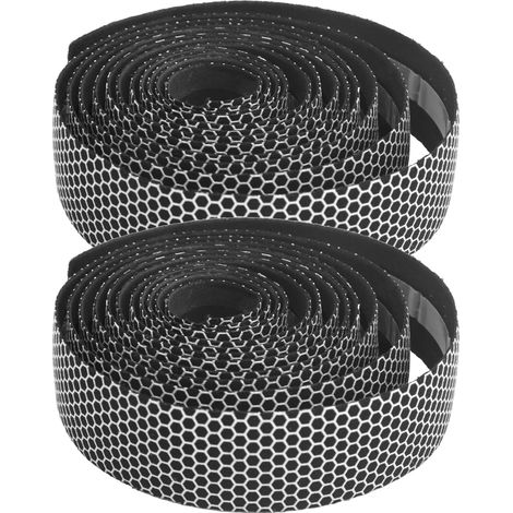 1 Paire de Poignées Vélo Ergonomiques Antidérapantes, Manchons Confort Noir et Blanc pour Guidon de Bicyclette