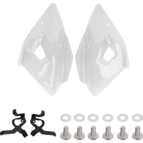 Clignotant latéral Moto Déflecteur d'Air Protection avec Support de Montage Remplacement pour R1200GS LC 2013-2019 Blanc (1/5)