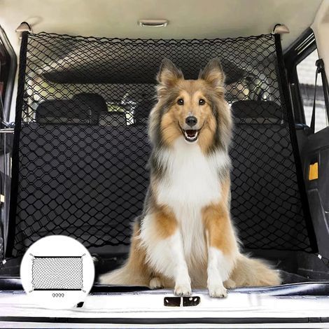 Dog Guard Double Layer Dog Guard with 4 Hooks Foldable 120 x 90 cm (1/5)