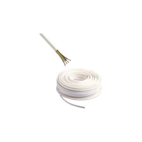 Câble électrique souple - HO5VVF4G 1mm2 - en couronne de 50 mètres - Blanc - VVF4G1BL (1/2)