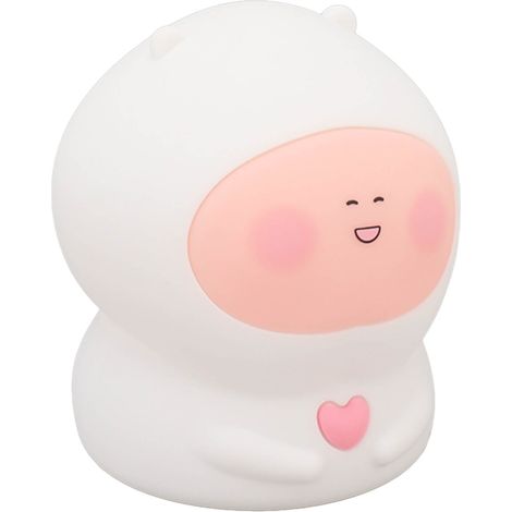 Lampe de chevet tactile USB Silicone coloré avec minuterie, veilleuse pêche pour chambre d'adolescente (1/5)