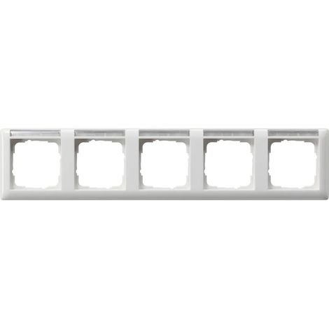 Gira Abdeckrahmen 5f waager. BSF System 55 Reinweiß [109503], 1095 03