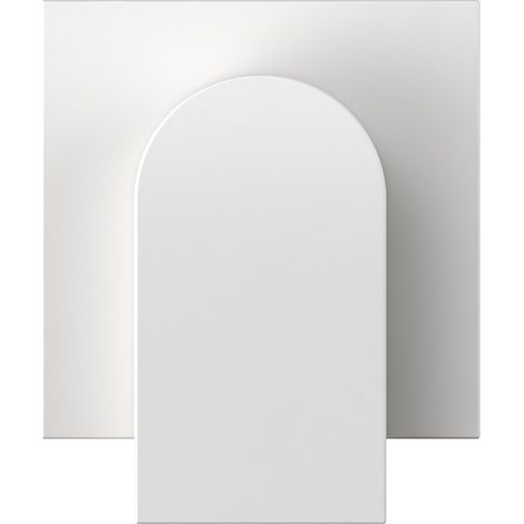 Couvercle de connecteur fibre optique double Simon 360 blanc mat (1/5)