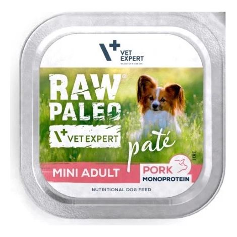 Paté Mini Cerdo Adulto RAW PALEO 150g