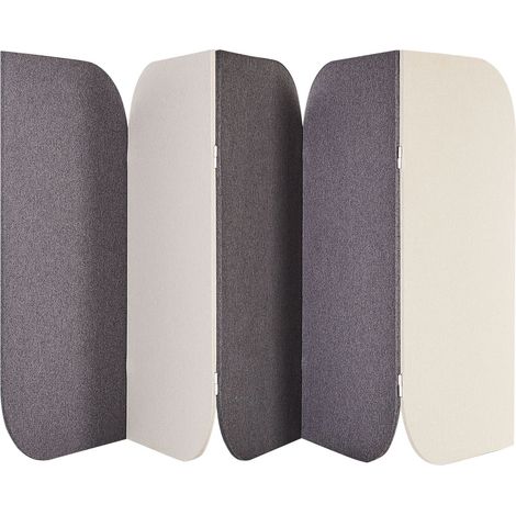 Acoustic 5 Panel Room Divider SHADY Grey 400 cm 160 cm (1/5)