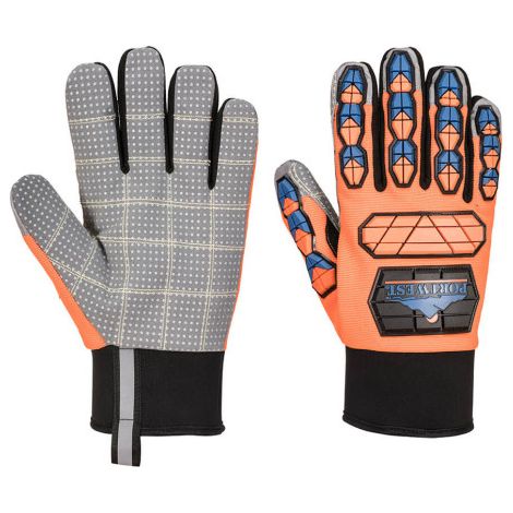 Guantes contra impactos Aqua-Seal Pro Naranja/Azul A726 L