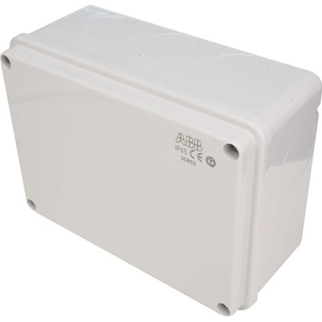 ABB – Boîte de dérivation thermoplastique 153 x 110 x 66mm – Indice de protection IP65 – Pour chantiers humides et espaces confinés