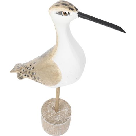 Statue Mouette Bois Décor Méditerranéen Sculpture Oiseau Marin pour Décoration Jardin et Bureau Figurine Plage Aux Couleurs Durables et Finition Artisanale (1/5)