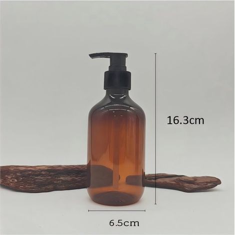 Botellas，500 ml，2 unidades，7,5 x 7,5 x 18,7 cm，Dispensadores de jabón，Botellas rellenables，Botellas vacías de champú，Botellas de loción con bomba (1/5)