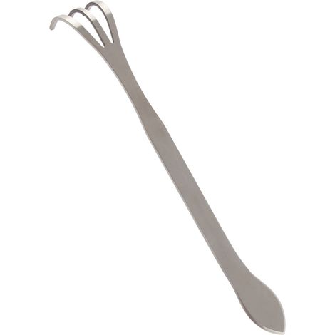 Râteau à 3 Dents en Acier Inoxydable 24 cm pour Jardinage et Travail du Sol