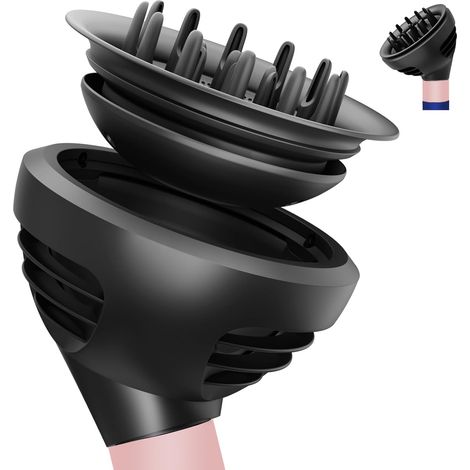 Wave loop diffuser attachment for Dyson Airwrap HS01 HS05 HS08,  improved hair diffuser nozzle dome and diffusion modes for faster drying (1/5)