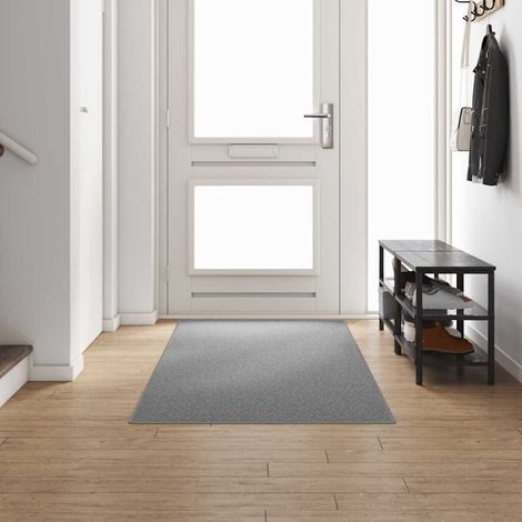 Teppichläufer Hellgrau 100 x 300 cm 100% Polypropylen