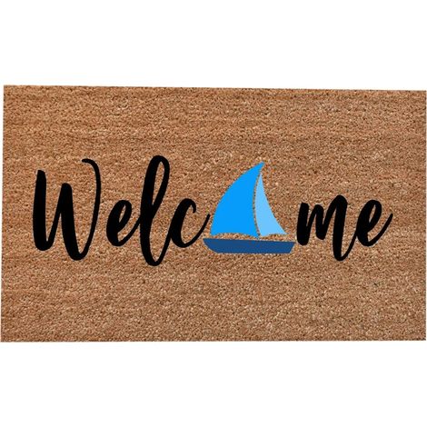 Tapis D'Entrée - Dos Anti-Dérapant En Caoutchouc - Pour Extérieur Et Intérieur - 40 x 60 cm - 1 Pièce (1/4)