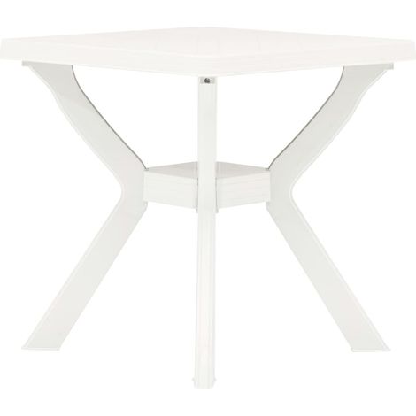 Bistrotisch Weiß 70x70x72 cm Kunststoff